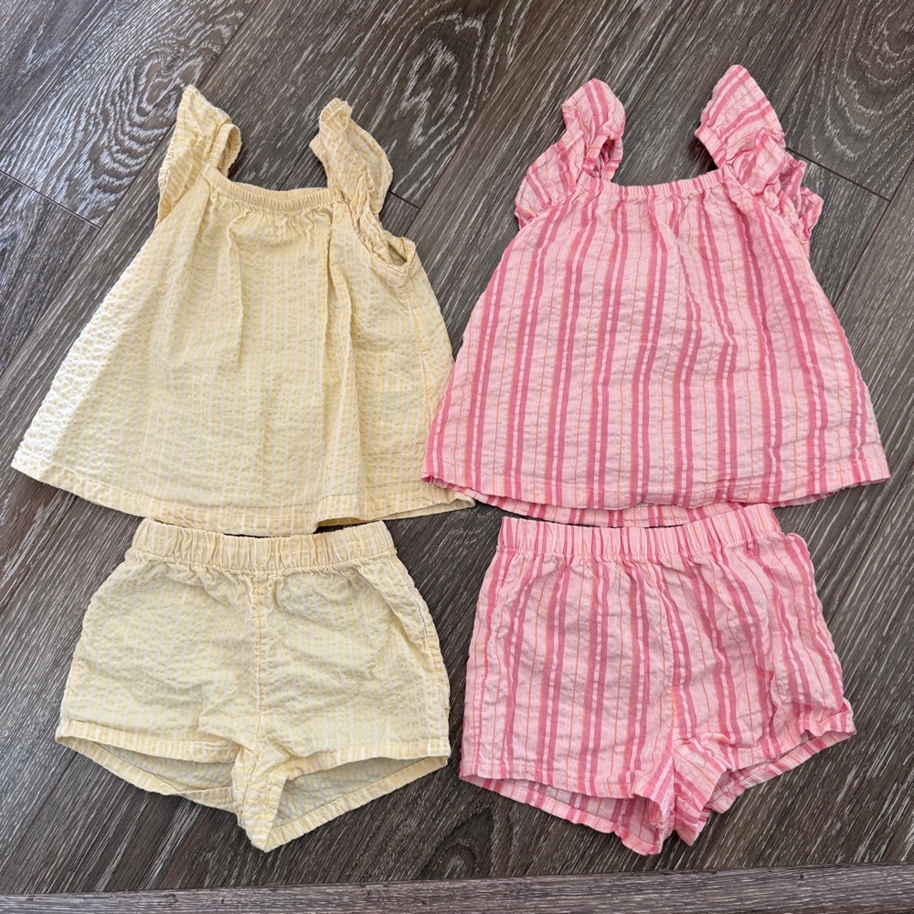 H&M Toddler Sets (2)  - Pink and Yellow Size 18 months